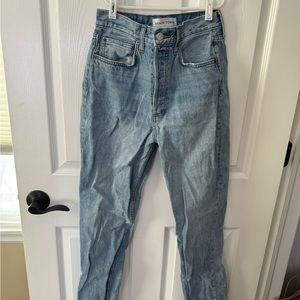 Aritzia Denim Forum Blue BF High-Rise Jeans